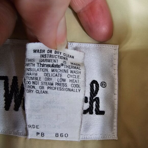 VTG 80s Woolrich Mens Mushroom Gray Thermal Parka L Hooded Pockets Outdoor - Picture 4 of 15